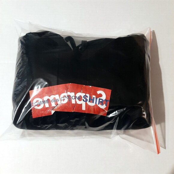 Supreme x Comme des Garcons SHIRT Box Logo Hoodie sweatshirt SS 17 Black Size XL - Picture 16 of 16